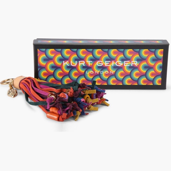 Kurt Geiger 🎁NWT Tassel Keychain/Bag Charm in Gift Box🎁 Gift Ready - Picture 3 of 5